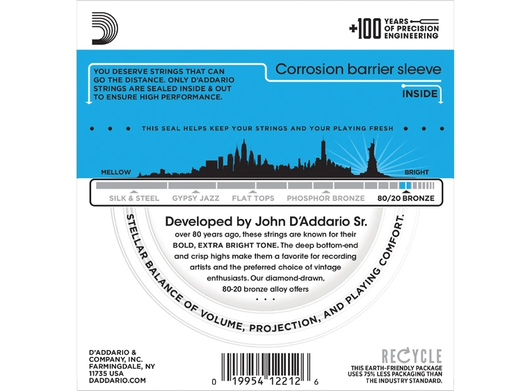 D'Addario EJ11 Bronze 80/20 (012-053) 